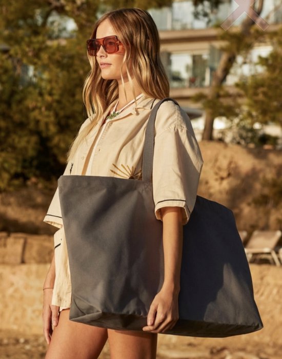 Sac fourre-tout en toile surdimensionné | sac surdimensionné | client | sac de plage | sac de plage | vert | vert