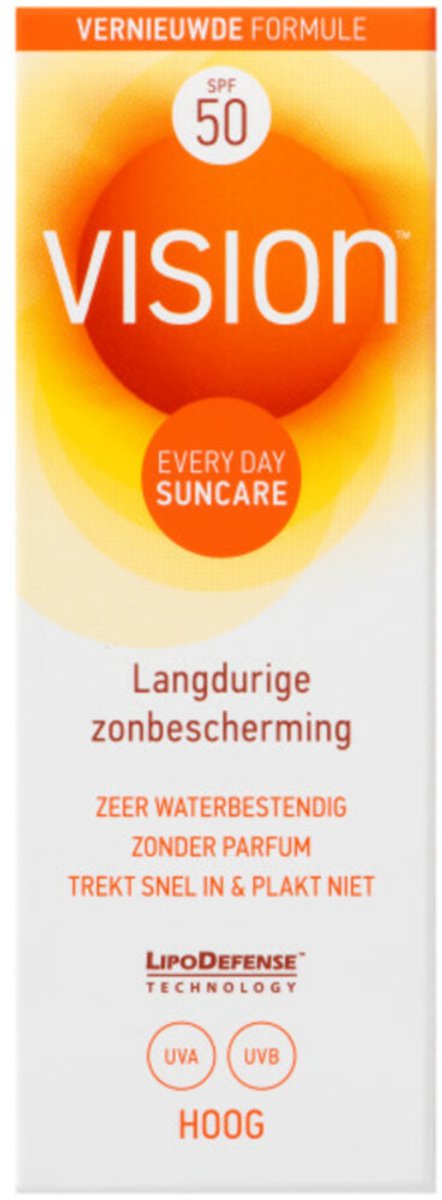 Vision Zonnebrand Every Day Sun SPF 50 - 2 x 45 ml - Voordeelverpakking
