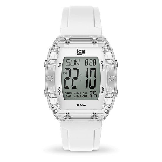 Montre Ice Watch ICE digit boliday - White - Transparent 024565 - Siliconen - Wit - Ø 40,5 mm
