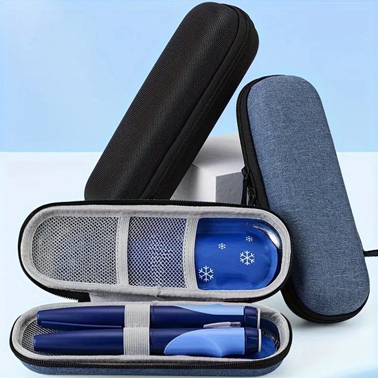 @ Lu's Today - insuine koeltas - Hardcase - inclusief coolpack - Jeans Blauw van Lu's Today — afbeelding 4