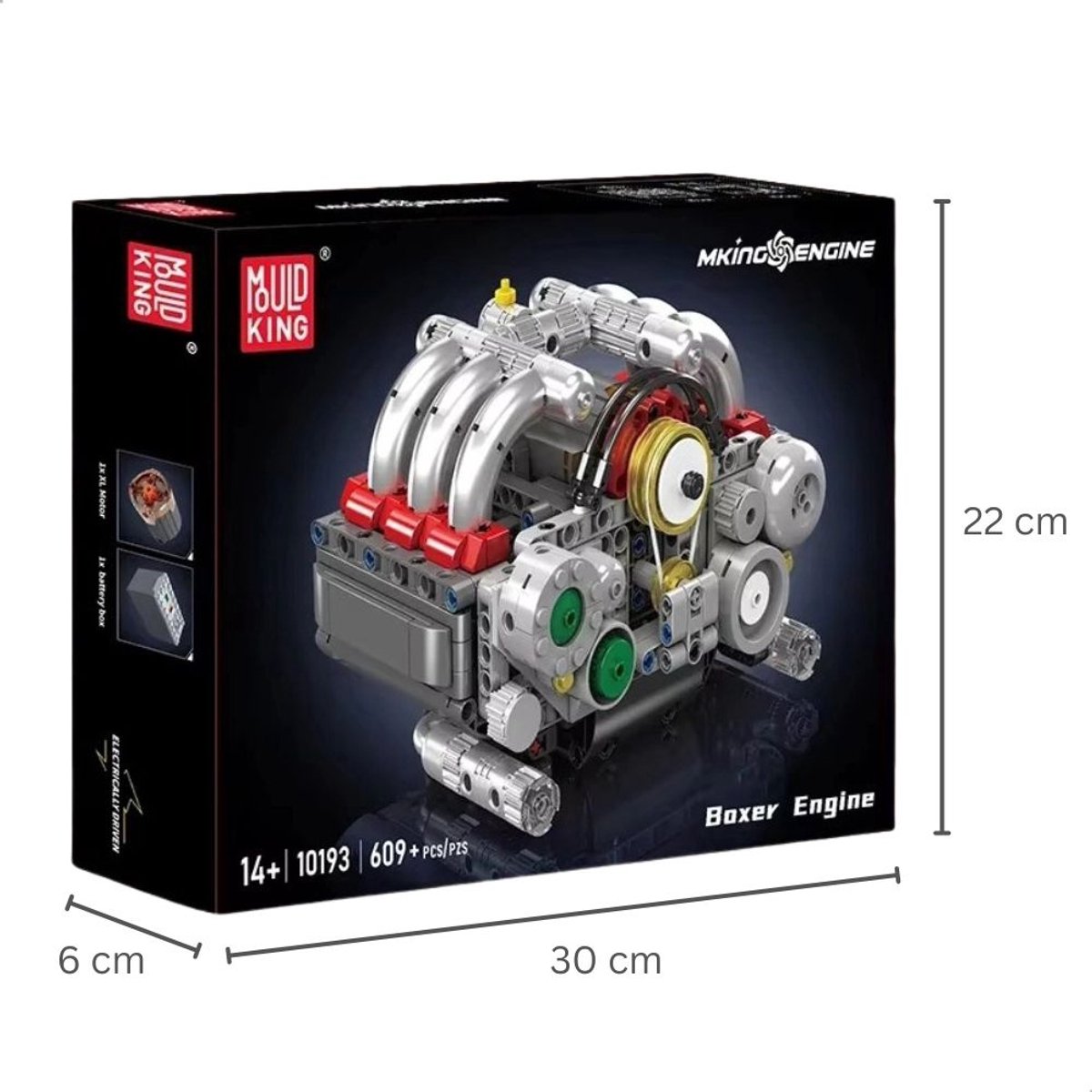Mould King 10193 Boxer Engine formule 1 Educatief motor bouwset | Speed champions modelbouw | Creator classic bouwpakket | Technische F1 speelgoed ideas voor expert volwassenen & kinderen | compatibel met lego of mega | 609 bloks — afbeelding 9