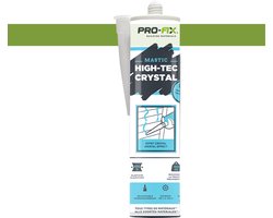 Pro-Fix - Mastic High-Tec Crystal - Pro-Fix | Premium Lijmkit voor Badkamer en Sanitair | Sterk, Waterbestendig & Duurzaam | Voor Professionele Toepassingen | high-tack transparant