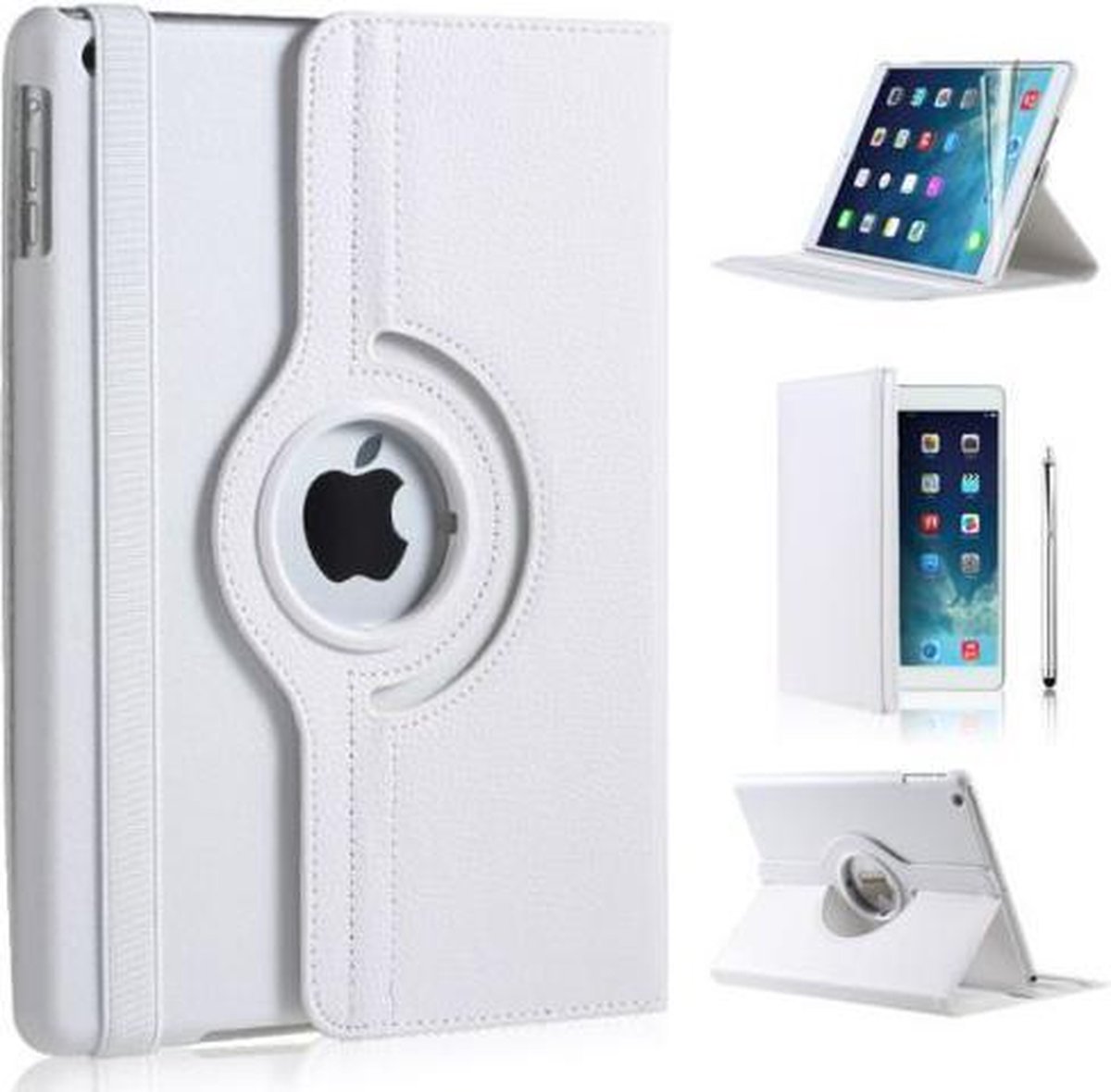 Hoes Geschikt Voor iPad Pro hoes wit leer