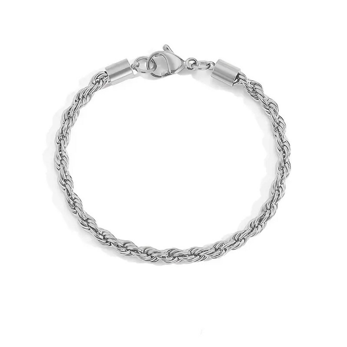 Bovista Armband - Staal - Nep Zilver - Dames - Zilver 18cm