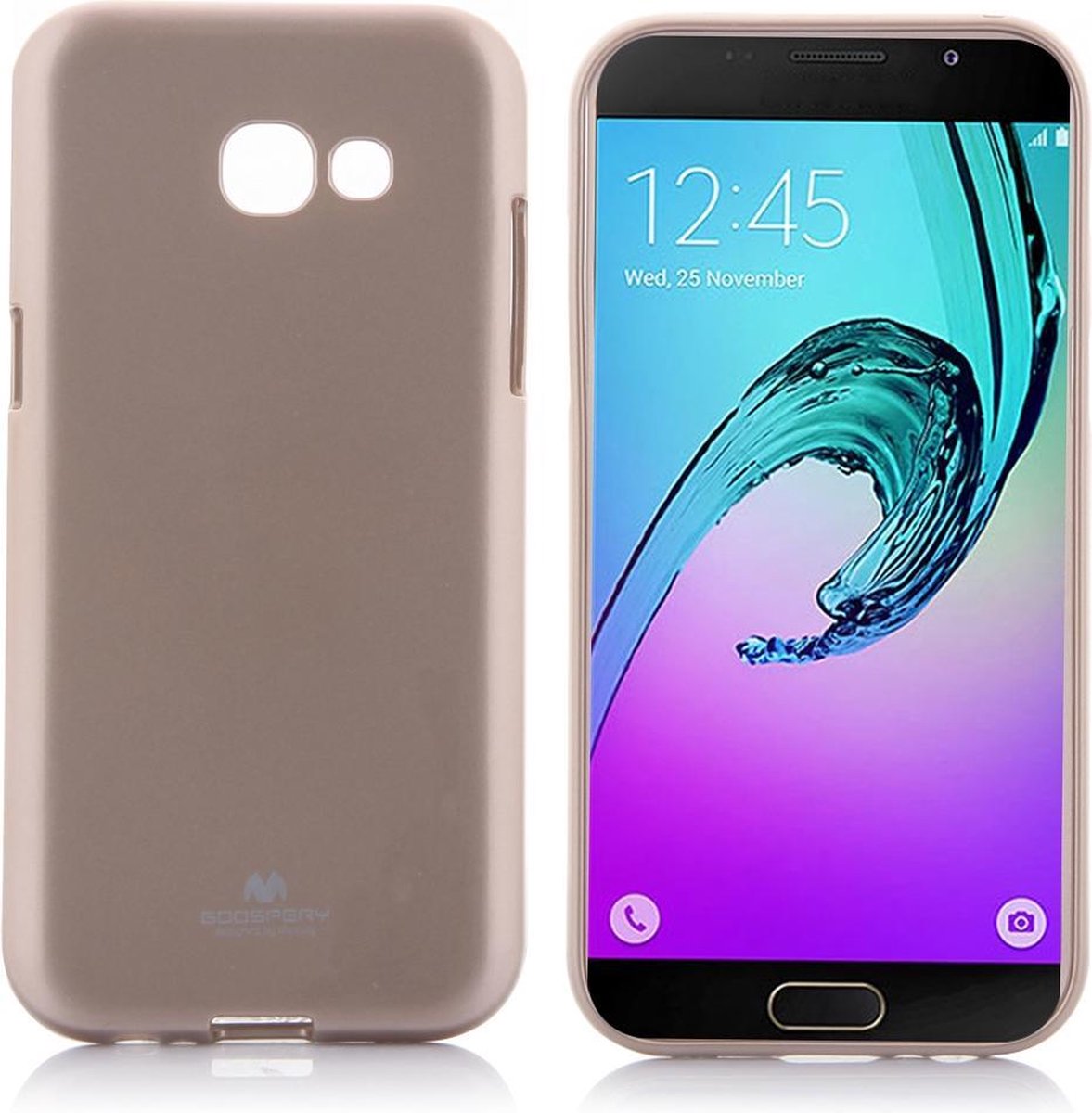Hoesje geschikt voor Samsung Galaxy A5 (2017), Mercury Goospery gel case, goud