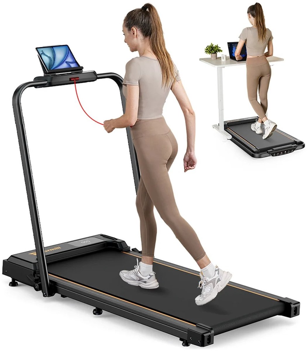 Mila Shop Loopband - Hometrainer - fitness - Loopbanden - Loopband inklapbaar - Loopband elektrisch - Loopbanden voor thuis - Led display - Afstandsbediening- 120KG