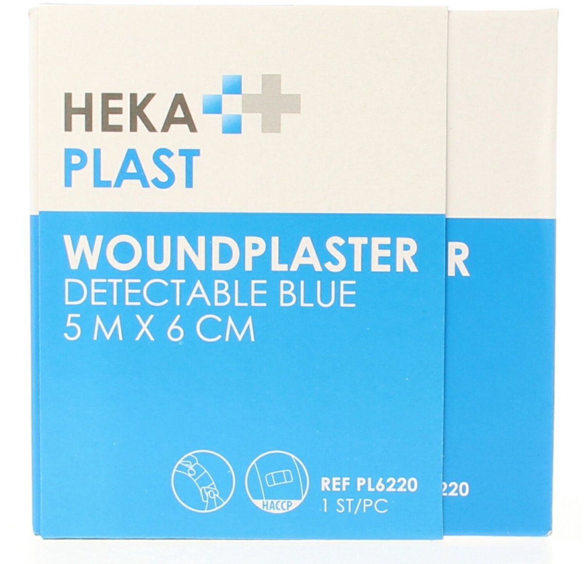 Goedkoopste Hekaplast Dispenser 5m x 6cm detectable 1 Stuks