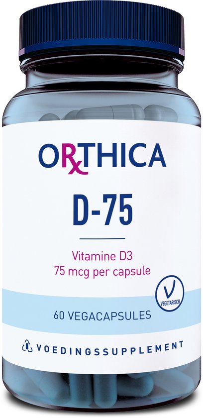 Orthica D-75 - Vitamine D3 - 60 vegacapsules
