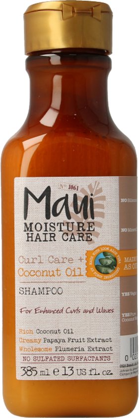 Shampoo voor Gedefinieerde Krullen Maui Kokosolie (385 ml)