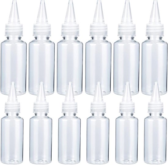 2 Bouteilles Sauce à Presser - 400ml, Plastique Alimentaire, Transparent, Pour Ketchup/Mayo