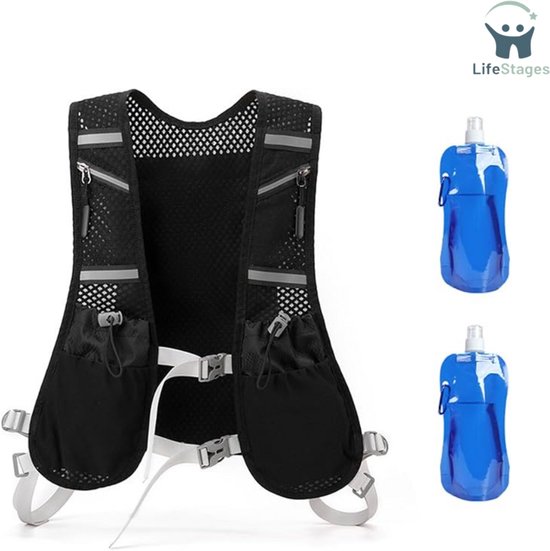 Gilet De Course LED Avec Poche à Eau 2L - Respirant, Réglable, Homme/Femme, Running Nocturne - 5