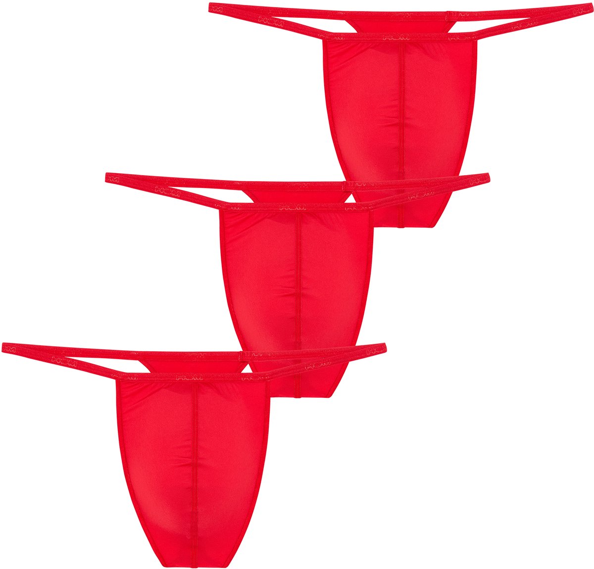 Hom G-string Plumes 3-pack rood