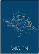 DesignClaud Wijchen Plattegrond poster Blauw  - A3 poster (29,7x42cm)