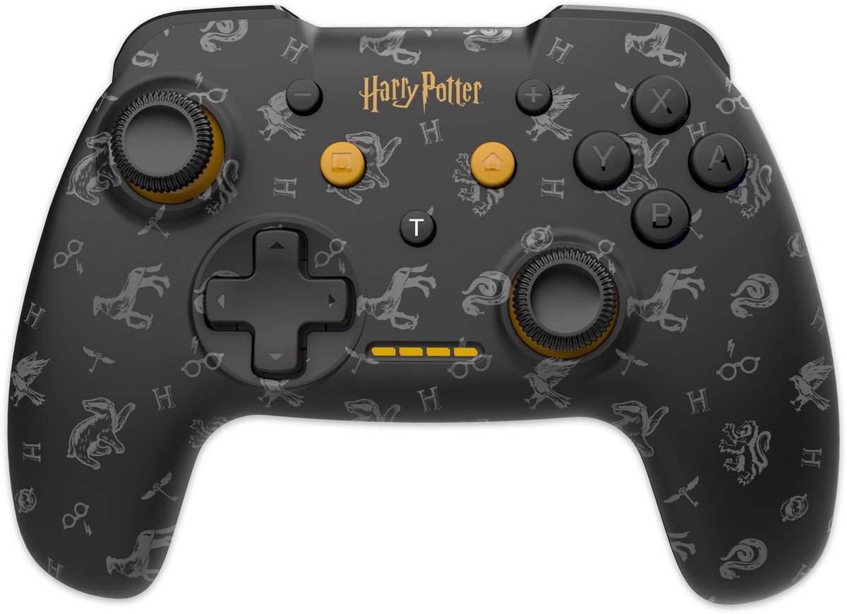 Freaks and Geeks Harry Potter Draadloze controller geschikt voor Switch - LED - Zwart