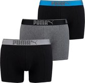 Puma - Heren - 3-Pack Lifestyle Sueded Katoen Boxershort - Multicolor - L