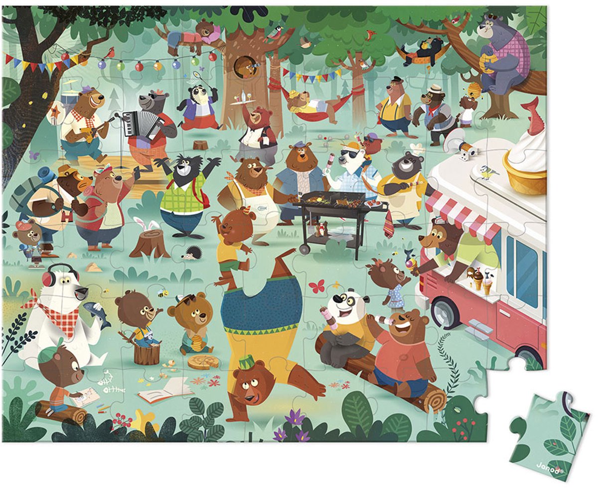 Janod - Puzzel - De berenfamilie — afbeelding 4