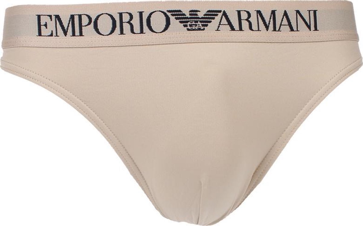 Emporio Armani - Heren - Basis Polyamide String - Beige - S bol.com