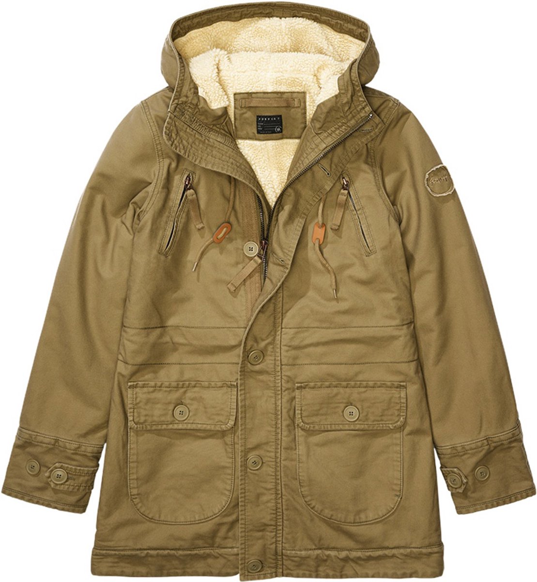 Forvert - Fiss Parka jas - L - Olijfgroen