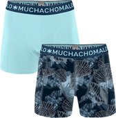 Muchachomalo - Heren - 2-pack Boxershorts Printed  - Blauw - L