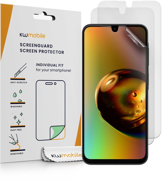 Set de 3 films de protection d'écran kwmobile Compatible avec le Samsung Galaxy A26 5G - Films antireflets et anti-traces de doigts - Mat