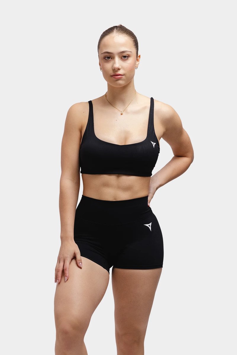 Breaking Limits Sportbeha – Medium Support – Zweetafvoerend & Verstelbare Bandjes – Body Fit – Maat S – Zwart – Dames Sport BH