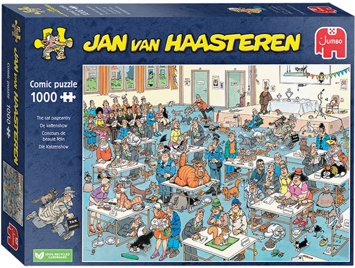 Jan Van Haasteren - Kattenshow - 1000 stukjes puzzel — afbeelding 8