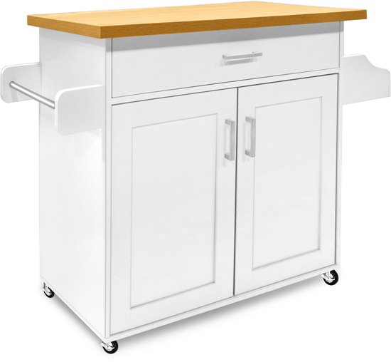 Serveerwagen Keukentrolley 1190 x 695 x 905 mm, Draagvermogen 90,7 kg Keukeneiland Keukenkast, Rolwagen Keukentrolley met handdoekhouder en 1 lade, Magnetronkast Keukentrolley Massief hout | NL Serveerwagen Keukentrolley 1190 x 695 x 905 mm, Draagvermogen 90,7 kg Keukeneiland Keukenkast, Rolwagen Keukentrolley met handdoekhouder en 1 lade, Magnetronkast Keukentrolley Massief hout | NL