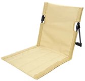 Livano Strandstoel Opvouwbaar - Inklapbaar - Met Rugleuning - Volwassenen - Folding chair - Beach - Camping - Beige