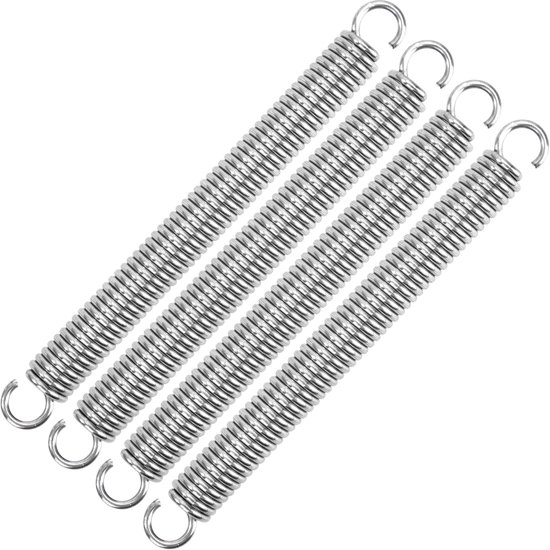 Trekveer met dubbele haak, stalen veer, 5 stuks, draaddiameter 1,2 mm, OD 16 mm, lengte 260 mm