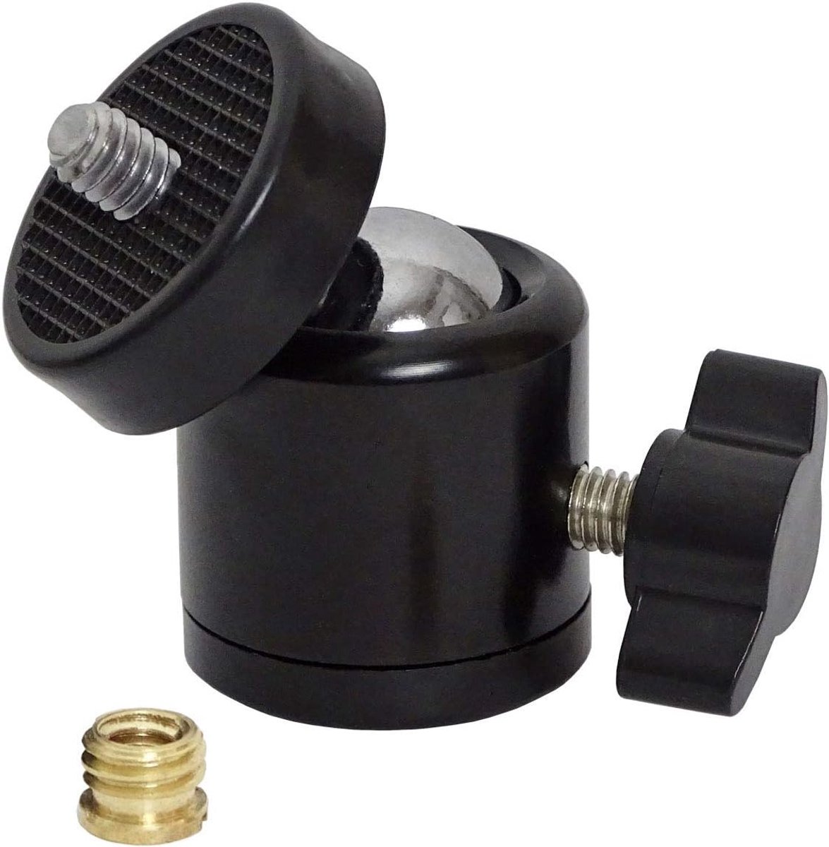 Kogelgewricht adapter voor microfoonstandaard - 1/4 naar 3/8 - duurzaam