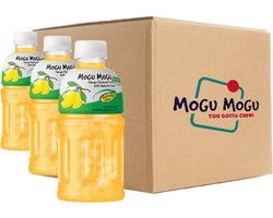 Mogu Mogu Mango 6x320ml - Tropical Soda - Mangosmaak met stukjes kokos