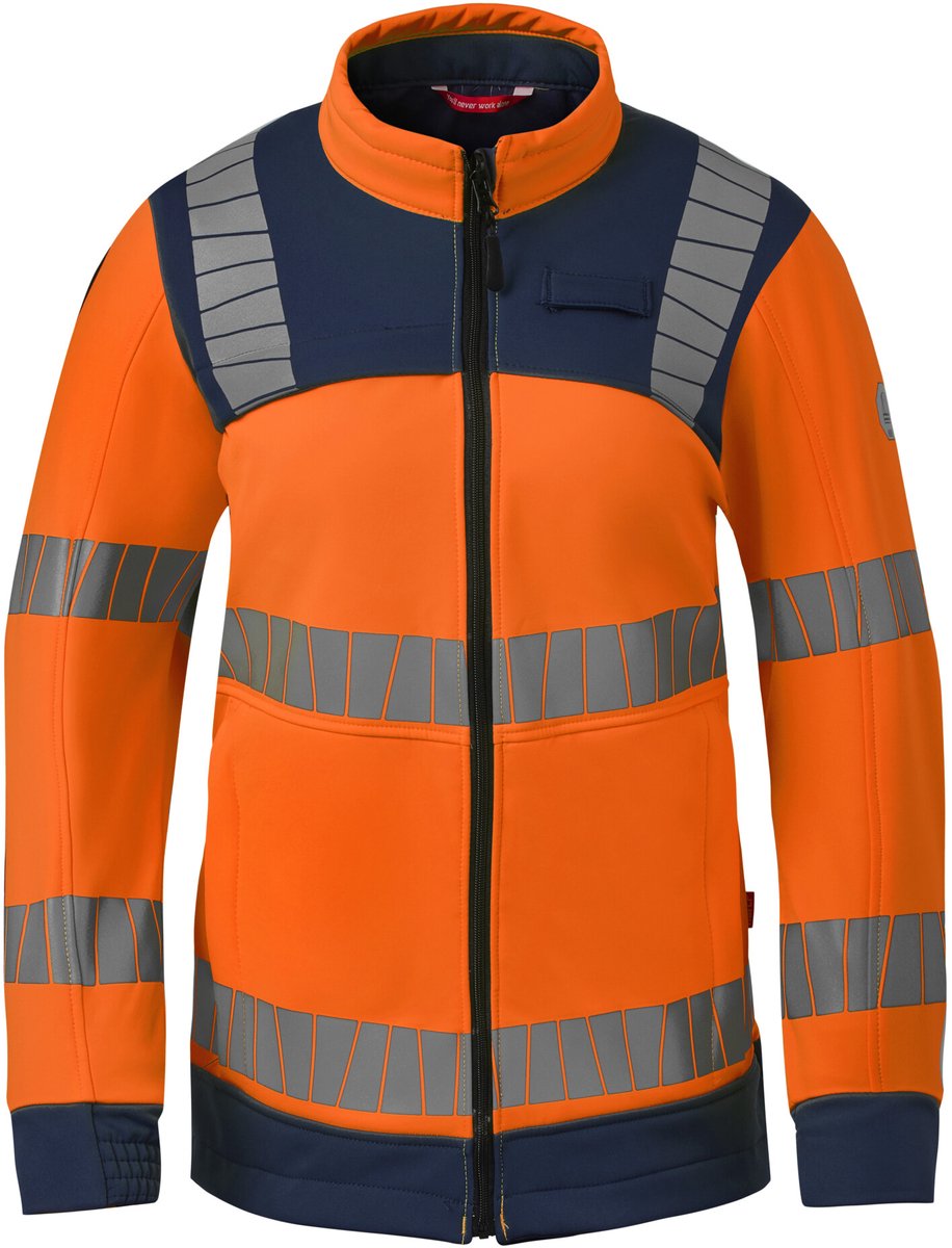 HAVEP Softshell Dames High Visibility+ 50472 - Fluo Oranje/Indigo Blauw - 3XL