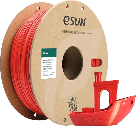 eSun PLA+ Rood / Red 1 kg - 1.75mm - 3D printer filament