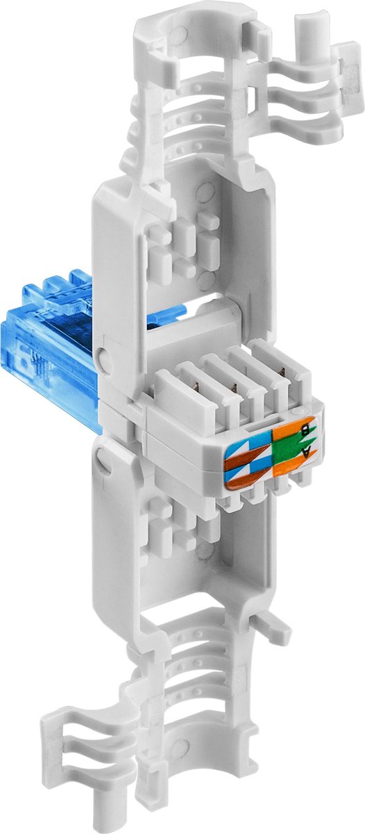 RJ45 toolless connector voor U/UTP CAT6a netwerkkabel - per stuk