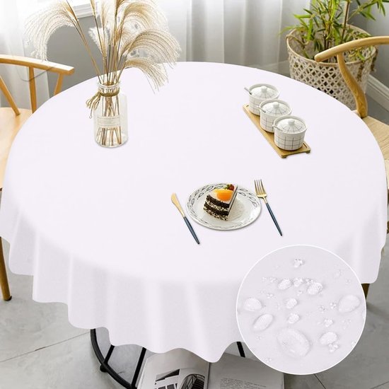 Paastafel Runer/tafelkleed wit met geel/oranje Tulpen – Ladybird