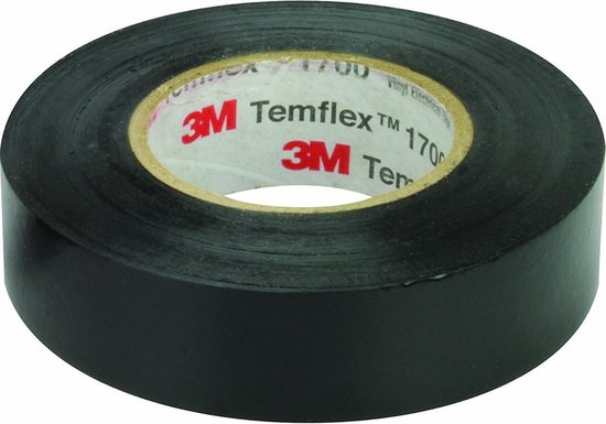 3M Temflex isolatie tape - 15 mm / 10 meter - zwart | bol.com