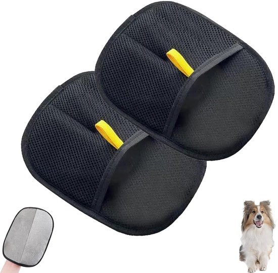 4pcs Gant Anti Poils Animaux, Gant Poils Animaux, Gant Antistatique Double Face Pour Enlever Les Poils D'animaux, Réutilisable Pour Le Démêlage Et Le Nettoyage Des Poils Sur Canapé Et Vêtements