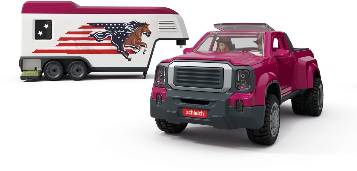 schleich HORSE CLUB Lakeside-truck met aanhangwagen 42705 — afbeelding 12