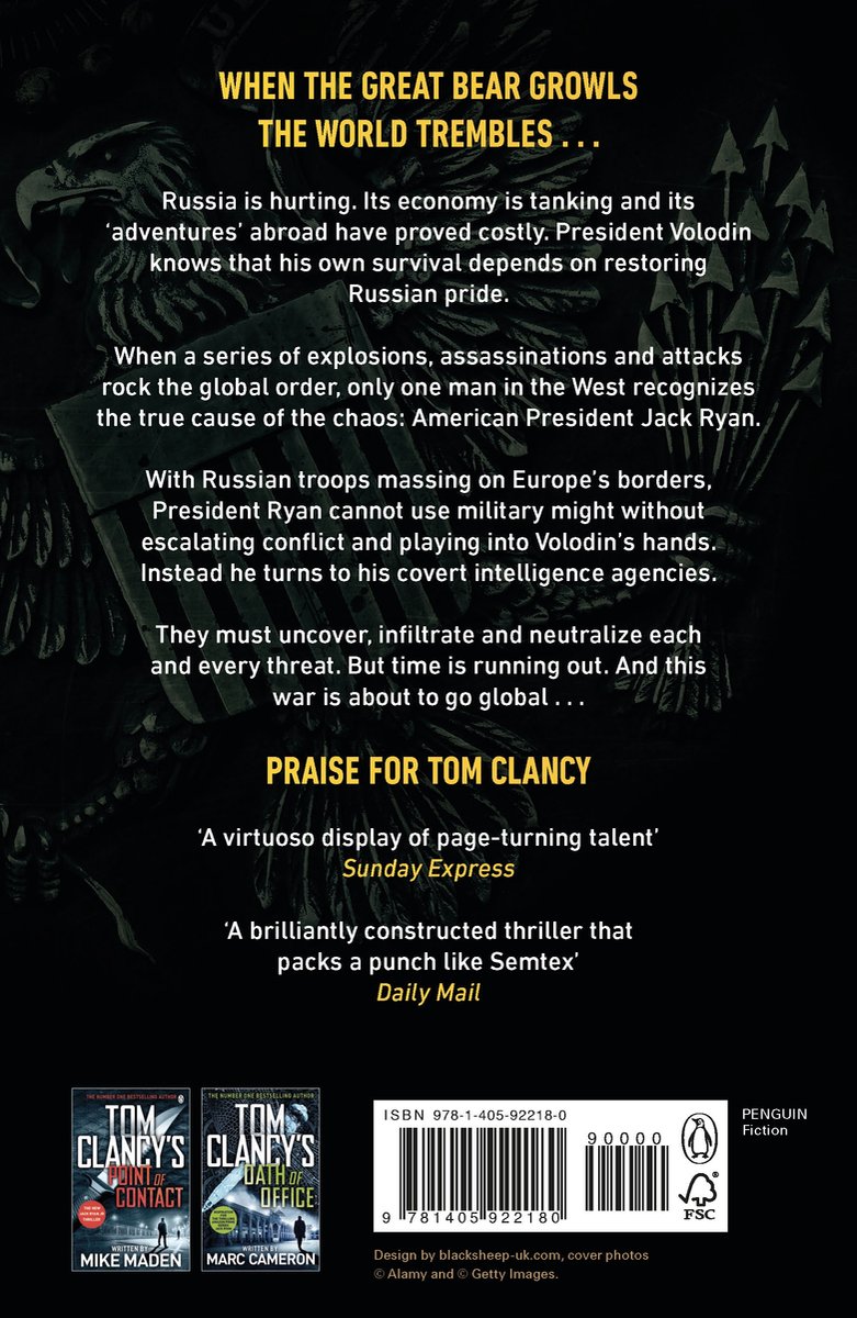 Boek "When the Great Bear Growls The World Trembles" met citaten van "Praise for Tom Clancy"