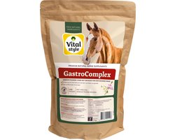 VITALstyle Gastrocomplex - Paarden Supplement - Complete Ondersteuning Voor Het Behoud Van Een Gezonde Maag - Met o.a. Spirulina & Kamille - 2 kg