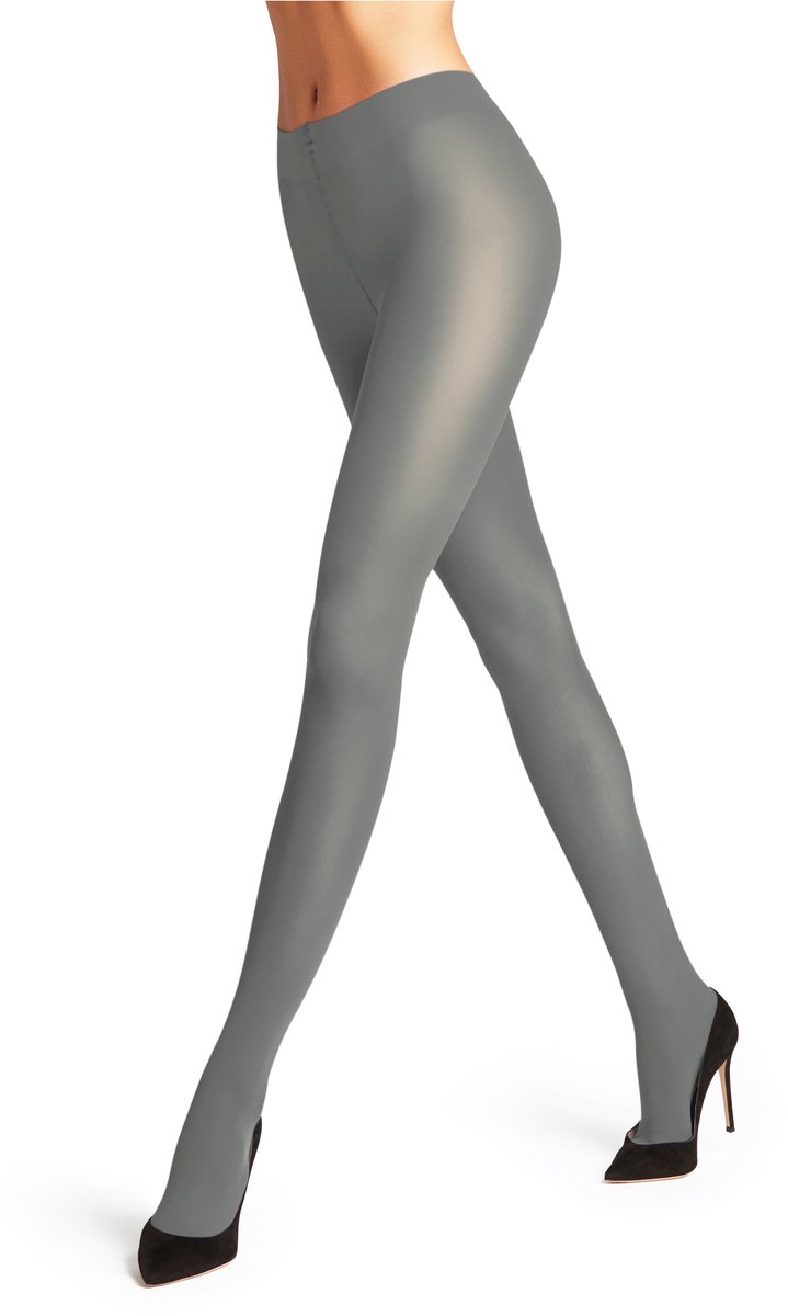 FALKE Pure Matt eenkleurig materiaal ondoorzichtig 50 DEN panty dames grijs - maat S