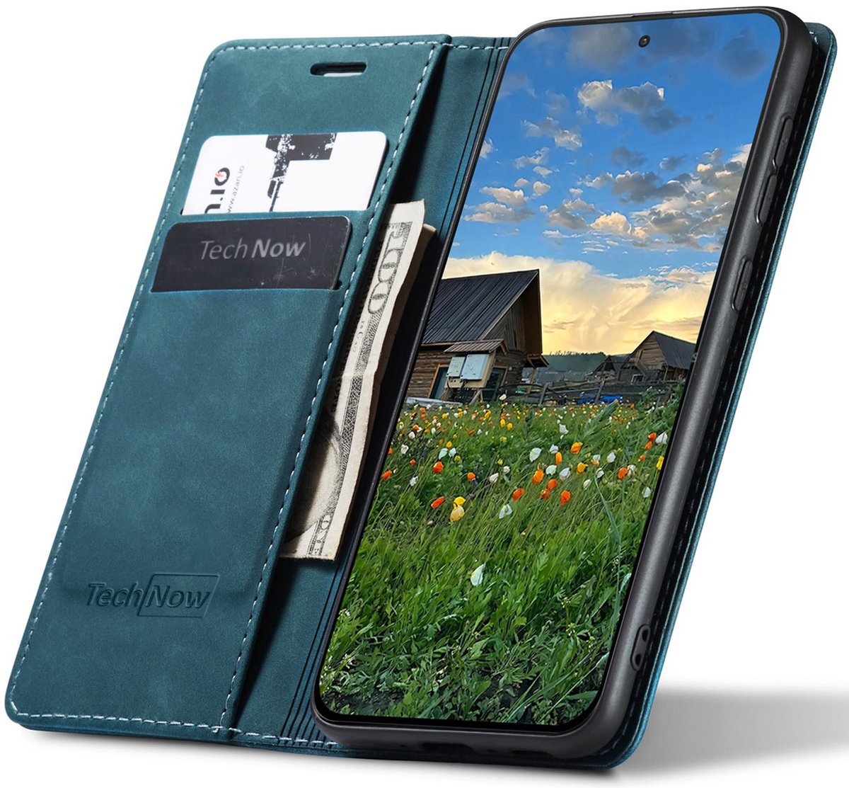 Hoesje geschikt voor OnePlus 13T / 13S / 13 Mini - Book Case Leer Slimline Blauw