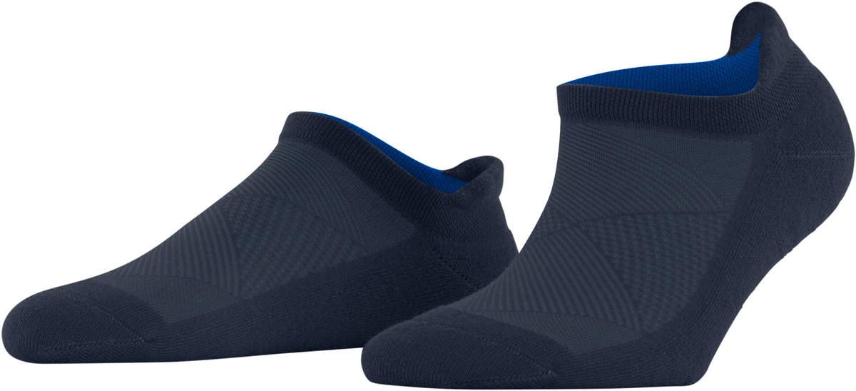 Burlington Athleisure kort eenkleurig functioneel materiaal sneakersokken enkelsokken dames blauw - maat 35-38