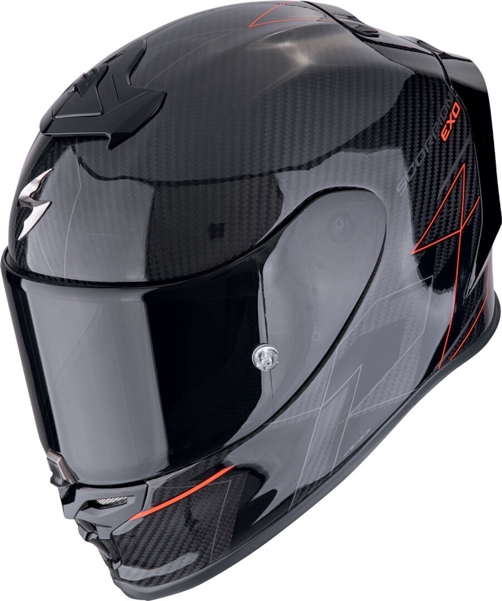 Scorpion EXO-R1 Evo Carbon Air Cynergy Zwart Rood Integraalhelm - Maat M - Helm