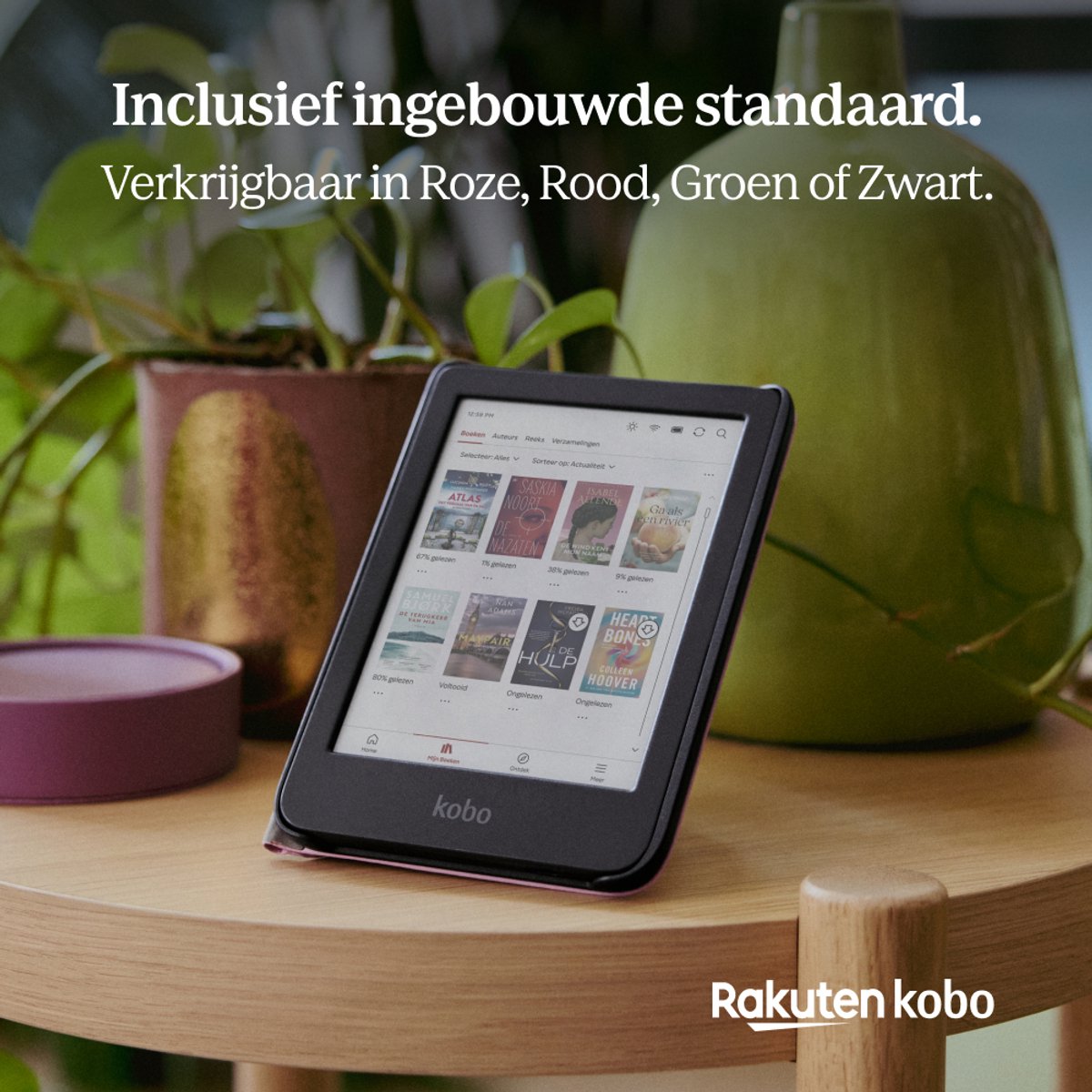 Kobo Clara Colour / BW Hoes voor eReader - SleepCover - Geel - Ingebouwde standaard – foto 4