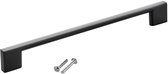 SOTECH meubelgreep BLACKLINE XII BA 192 mm zwart mat aluminium (lengte 224 mm, breedte 9 mm, hoogte 28 mm) vitrinekastgreep