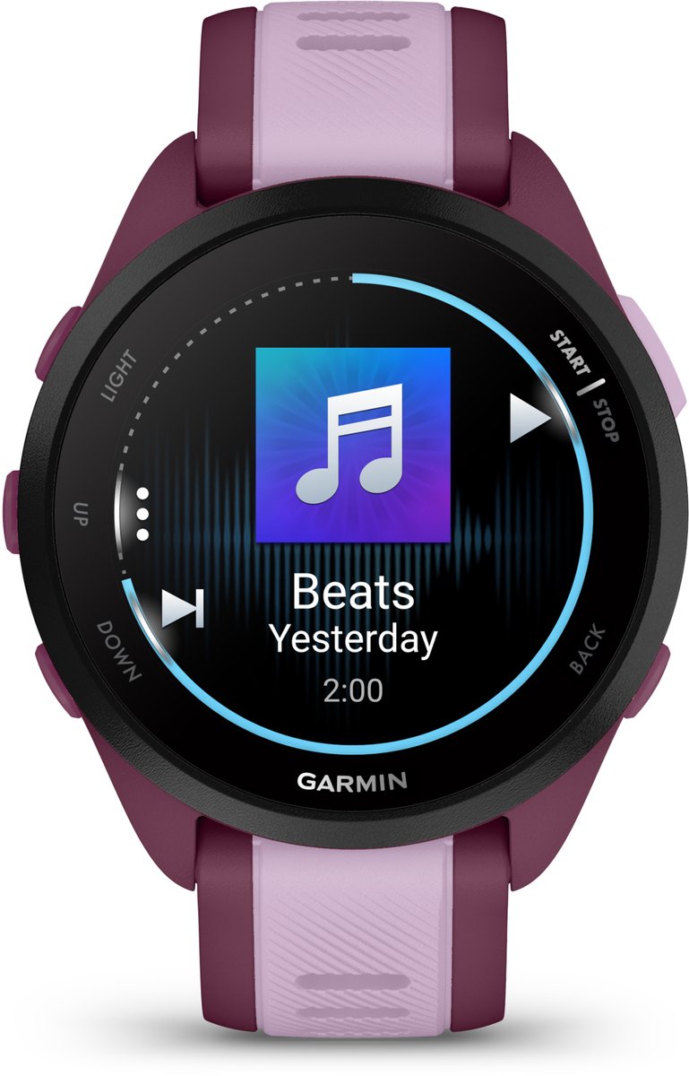 Garmin Forerunner 165 Music Hardloophorloge 43 mm Berry-Lilac - afbeelding 2