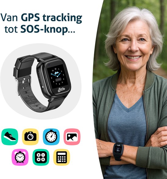 GPS horloge Senior waterdicht ouderen SOS alarm en bellen senioren
