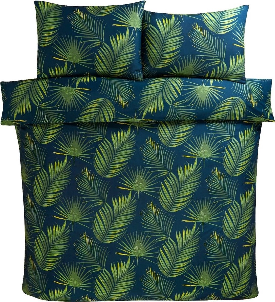 Microvezel dekbedovertrek Palma - Tweepersoons - 200x220 - 2st 60x70 cm - Tropische Warmte