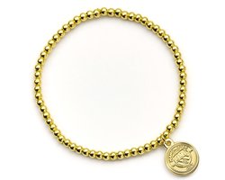 The Carat Shop - Manchester City Voetbal Club Bal Vergulde Armband met Logo Embleem Bedel